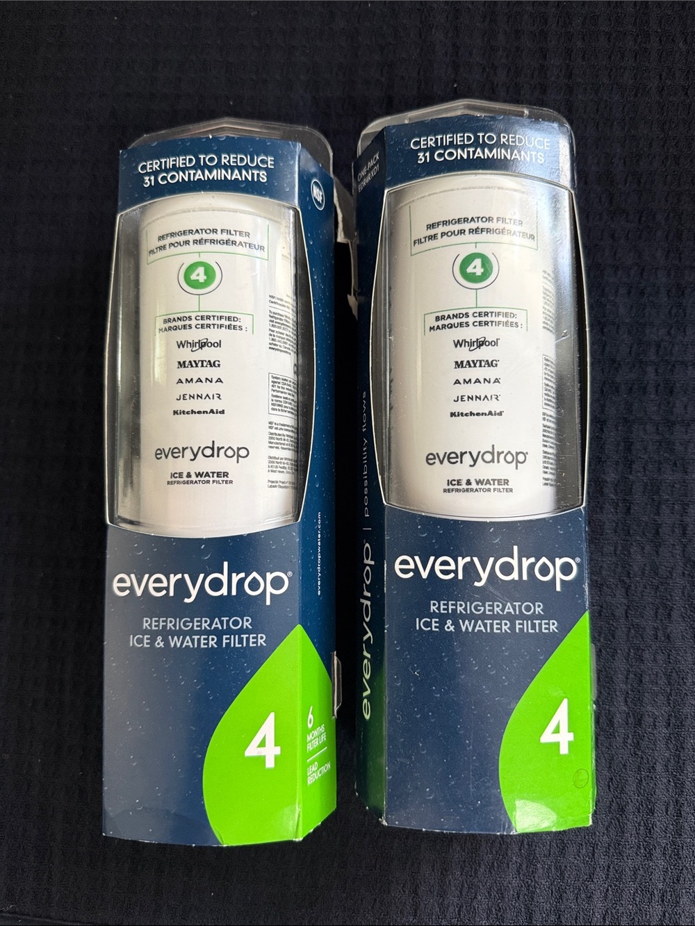 everydrop Refrigerator Ice & Water Filter 4 — Two Pack